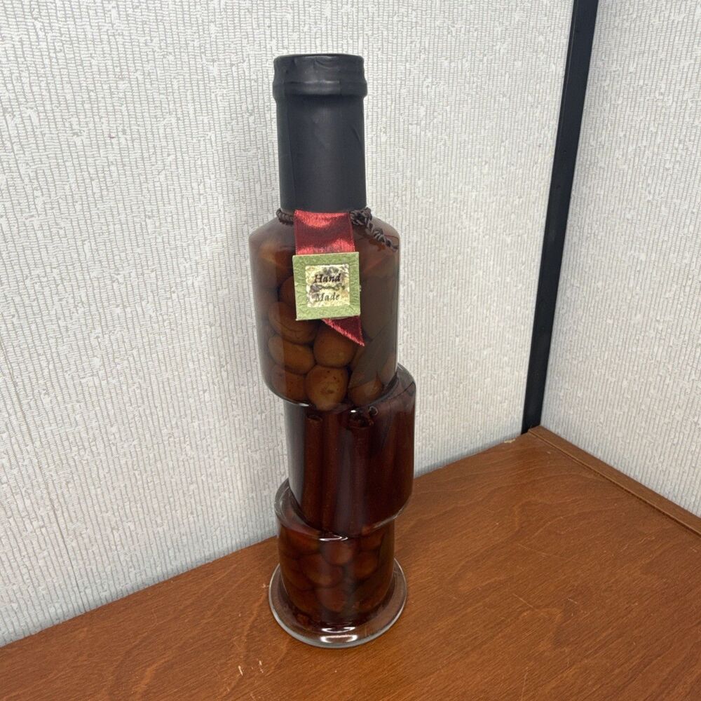 Shonfeld's Hand Made Infused Oil Vinegar Decorative Kitchen Glass Bottle